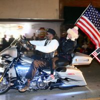 A parade of motorcycles appeared.